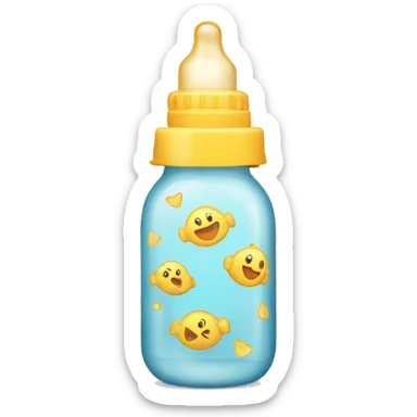 baby bottle sticker