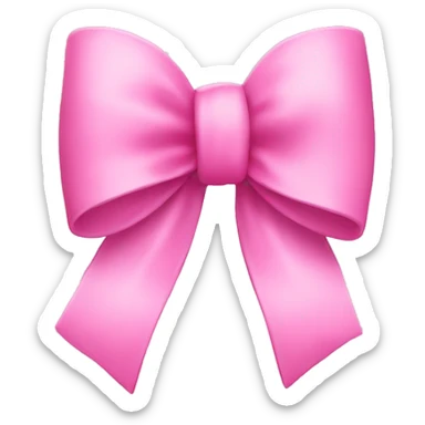 Pink bow sticker