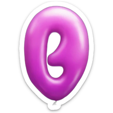 balloon number four sticker