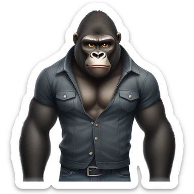 gorilla from Sing movie sticker