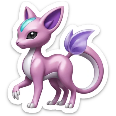 Meloetta-Mewtwo-Delcatty-Palkia-Pokémon-Fakémon-fusion-hybrid-creature sticker