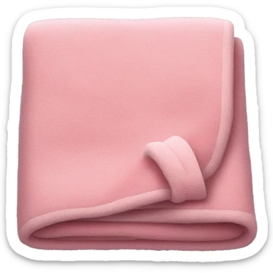 Cozy Pink Blanket folded sticker