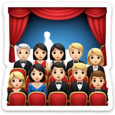 Audience small sticker