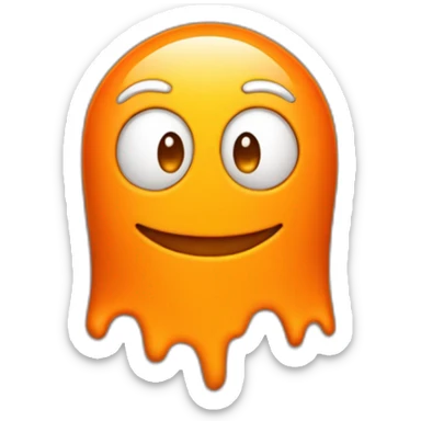 QUIERO UN EMOTICONO PARA TWITCH CON FONDO TRANSPARENTE DE UN CONO NARANJA DE TRÁFICO sticker