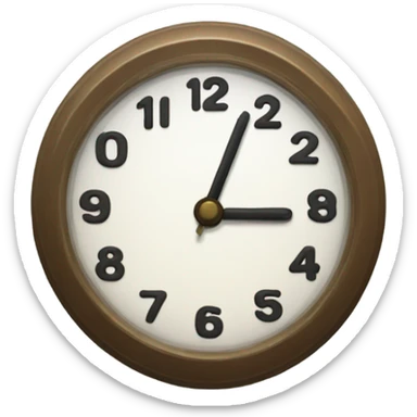 Clock at 4:28 sticker