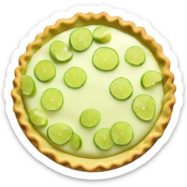Key lime pie sticker
