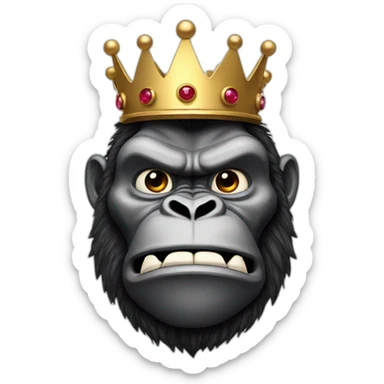 King Kong with crown sticker