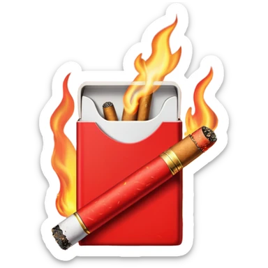 Marlboro rojo by fuerza regida sticker