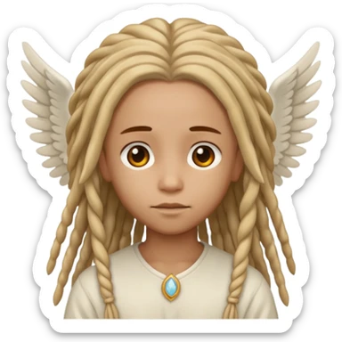 angel con rastas sticker