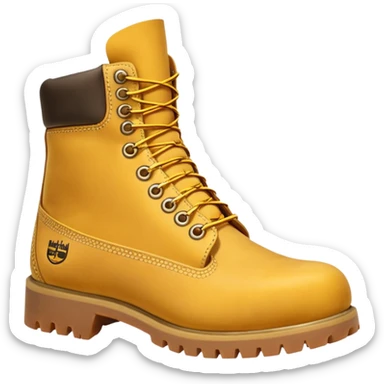 Сделай пару ботинок Timberland в классической расцветке sticker