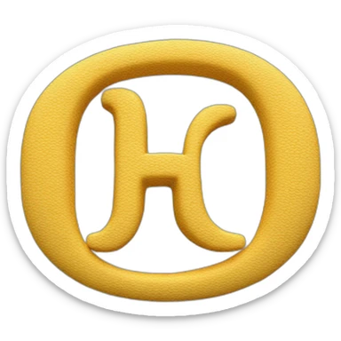 The letter J in 3D  sticker