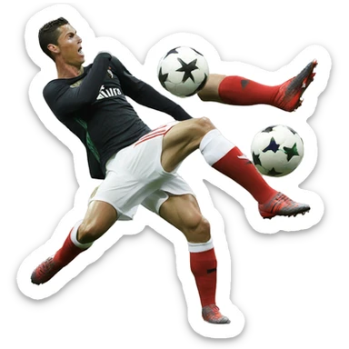 Cristiano Ronaldo hitting the sui sticker