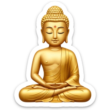 Golden Buddha sticker