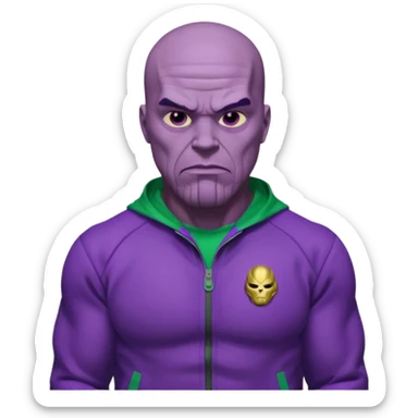 thanos from squid gam the k drama sticker