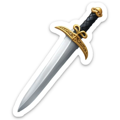 really pretty dagger without gothic details sticker