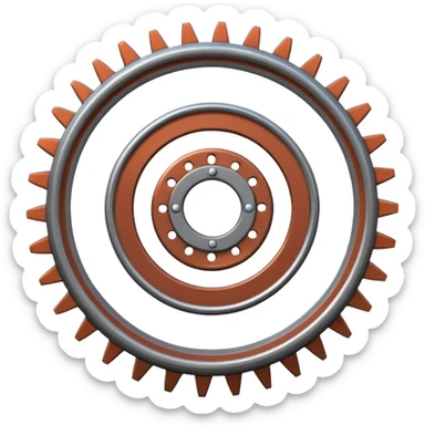 Wire wheel sticker