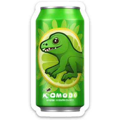 Kiwi Komodo Energy Drink can sticker
