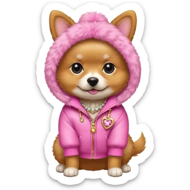 Juicy Couture dog  sticker