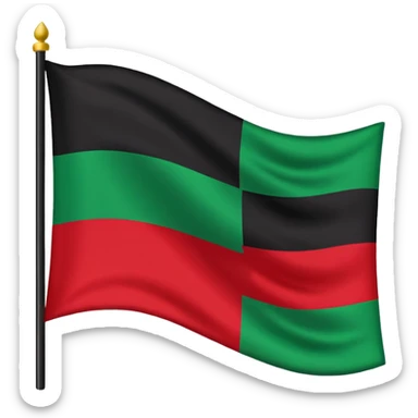 Black lives matter flag sticker