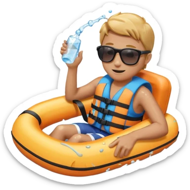 Water sports tubing sticker