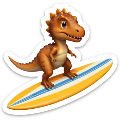 Dinossauro anima prancha  sticker