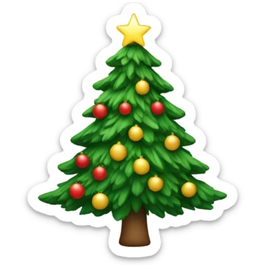 Christmas tree sticker