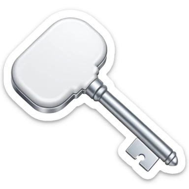 White powder on the tip of key sticker