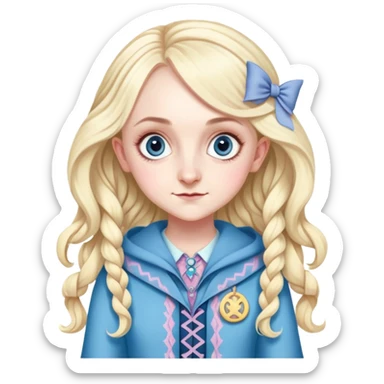 Evanna Lynch is Luna Lovegood in harry potter sticker