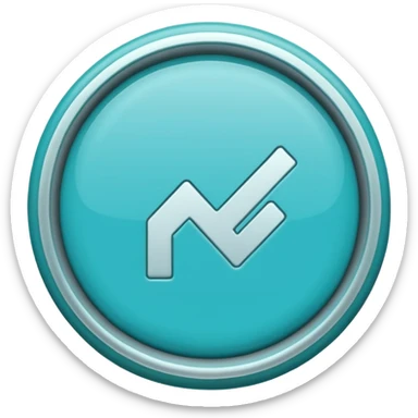 Marca de verificación  un "check"  dentro de un círculo de color cian o turquesa, con un borde gris claro. sticker