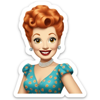 lucille ball sticker