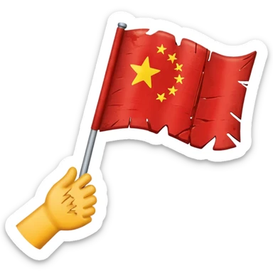 Make a flag aggressive sticker