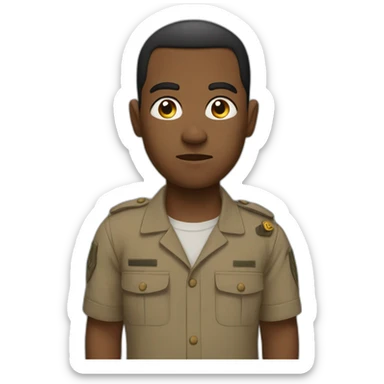 thousand yard stare sticker