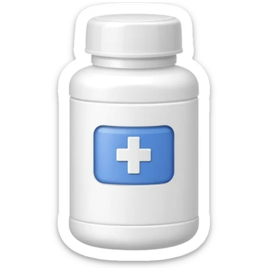 MEDICINE powder BOTTLE sticker