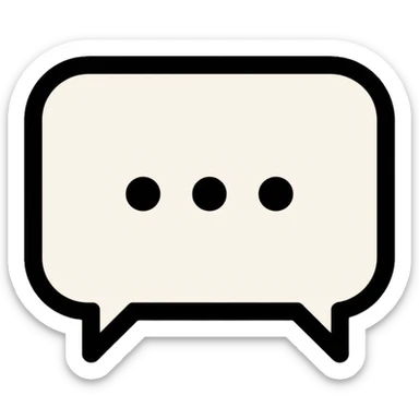 chat bubble with message icon sticker