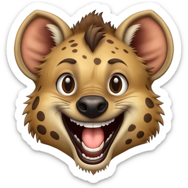 Laughing hyena sticker