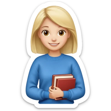 college girl sticker