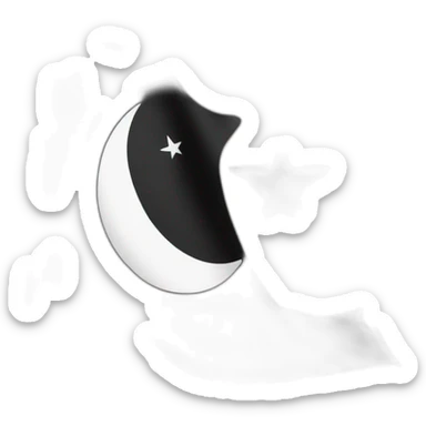 Black Islamic flag sticker