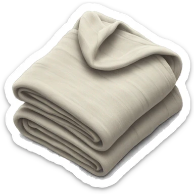 Folded blanket sticker