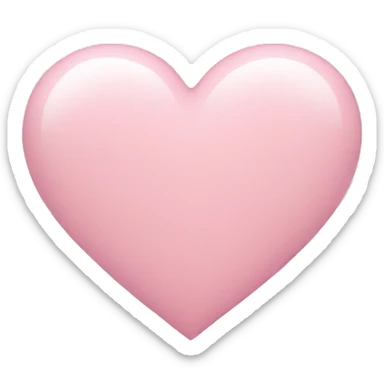 Light Pink heart sticker