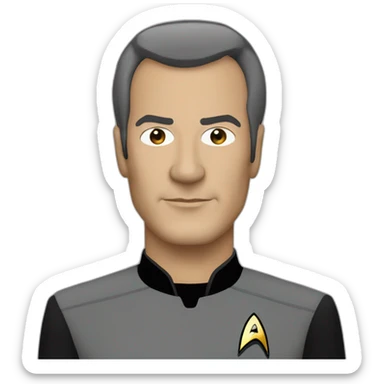 star trek officer tng sticker