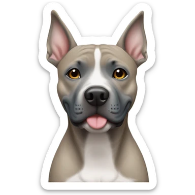Blue fawn American staffy sticker