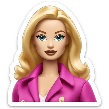 Margot Robbie Barbie sticker
