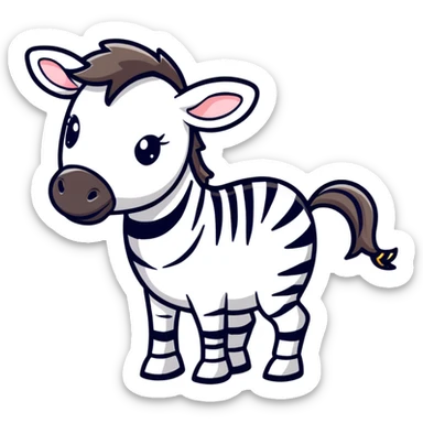 Zebra sticker