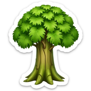 Giant stem plant big like a trunk sticker