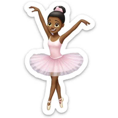 twirling ballerina  sticker