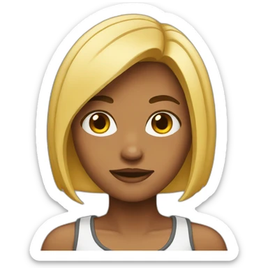 girl with a bad bob sticker