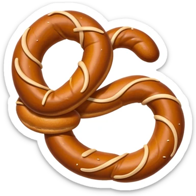 cute pretzel sticker