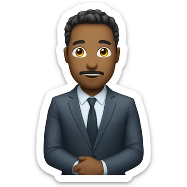 interviewer asking question sticker