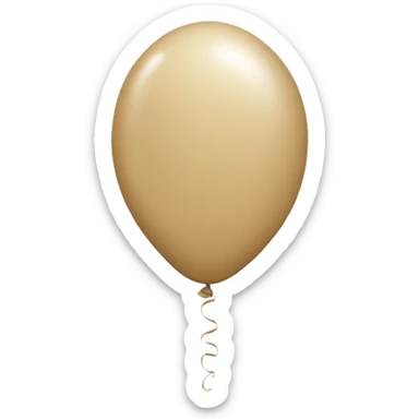 Beige balloons  sticker