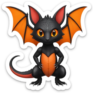 Salandit-Noibat-Litten-Hybrid (Full body) sticker